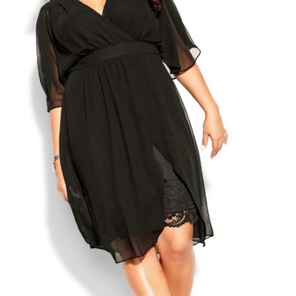 City Chic Black Wedding Dress
